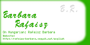barbara rafaisz business card